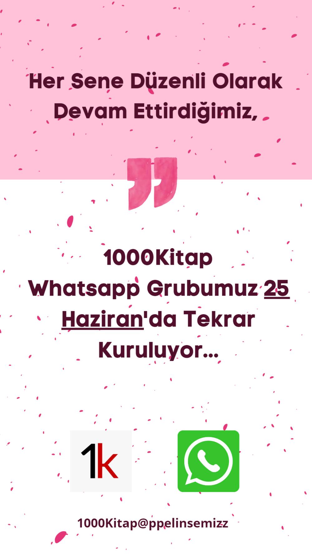 Whatsapp edebiyat grubu - 1000Kitap