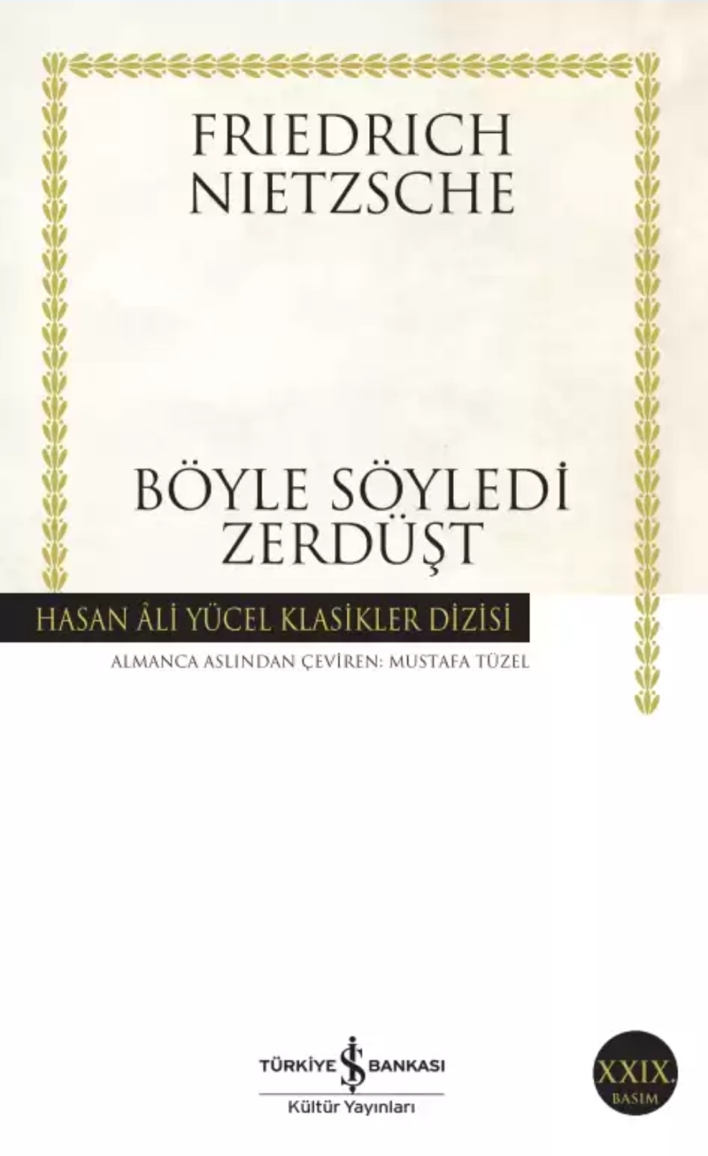 Böyle Söyledi Zerdüşt kapağı