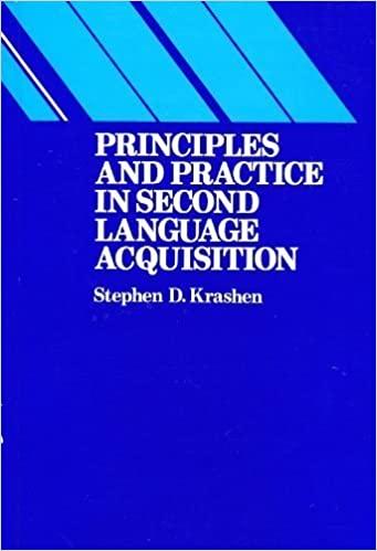 Principles and Practice in Second Language Acquisition - Stephen